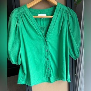 XiRENA Vibrant Green Blouse